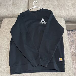 Carhartt Loose Fit Crewneck Sweatshirt Mens XL TS0124-M Black w/ Logo